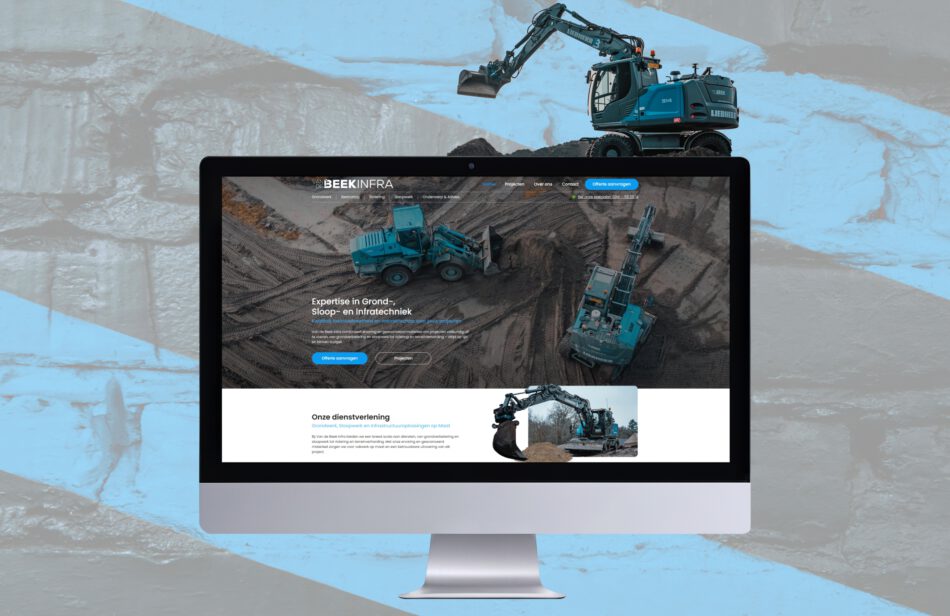 Van de Beek Infra: van huisstijl naar krachtige website